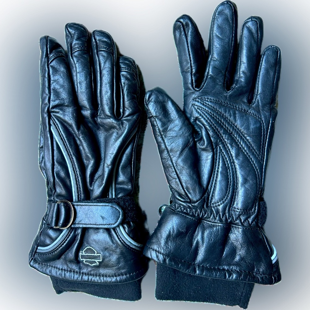 HD leather riding gloves.
